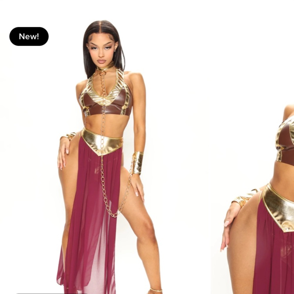 Slave lea 4 piece costume set
